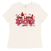 Bone one loved teacher afro messy bun Ladies Tee - texasbilliewilder