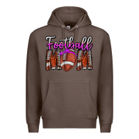 Coffee Football Mom Premium Hoodie - CowhideDigitalArt