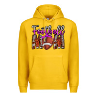 Lemon Football Mom Premium Hoodie - CowhideDigitalArt