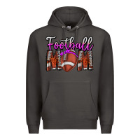 Smoke Football Mom Premium Hoodie - CowhideDigitalArt