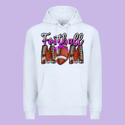 Football Mom Premium Hoodie Designed By Cowhidedigitalart