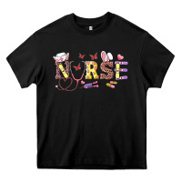Black Easter Nurse Heavy Core Tee - RanaPortraitStore