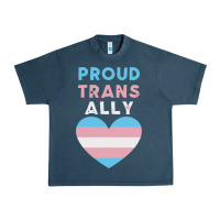 Midnight Navy proud trans ally transgender Urban Heavy Tee - trangStudio