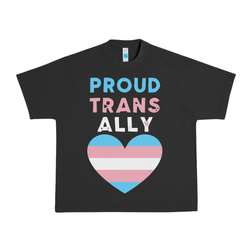 Proud Trans Ally Transgender Urban Heavy Tee by trangStudio | Teevron