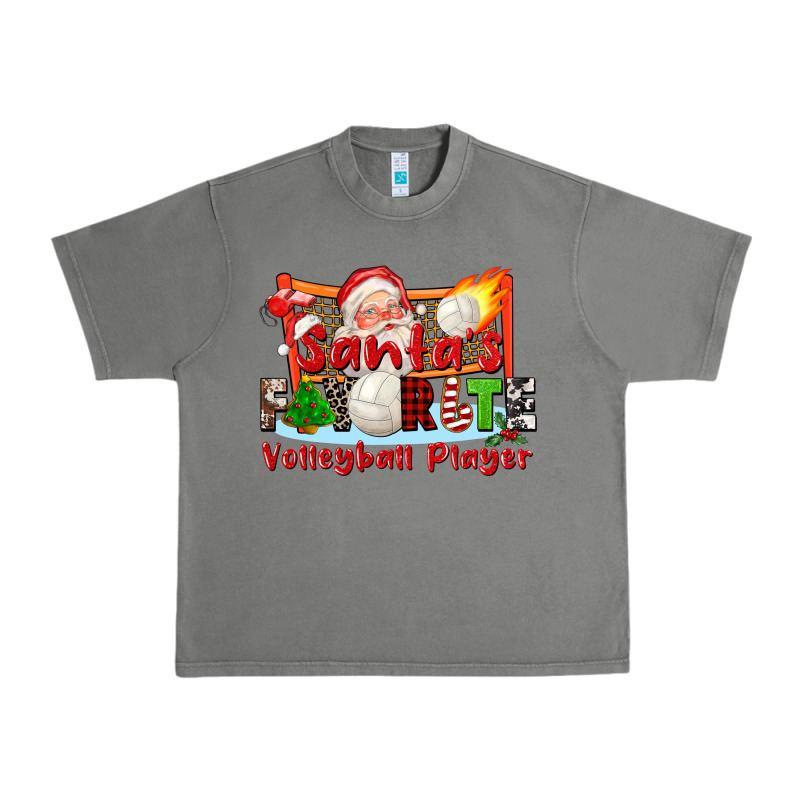 Santas Favorite Volleyball Player Urban Heavy Tee by CowGirlArtShop | Teevron