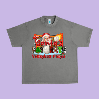 Santas Favorite Volleyball Player Urban Heavy Tee Designed By Cowgirlartshop
