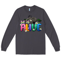 Smoke Easter Day He is alive Long Sleeve Tee - OliviaCreatesArt