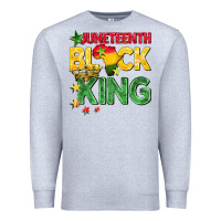 Heather Grey juneteenth black king Premium Sweatshirt - BarkalooDesign