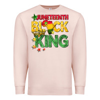 Pale Pink juneteenth black king Premium Sweatshirt - BarkalooDesign