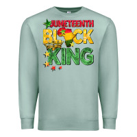 Seafoam juneteenth black king Premium Sweatshirt - BarkalooDesign