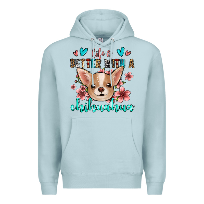 Life Is Better With A Chihuahua Premium Hoodie by Jasminsmagicworld | Teevron