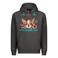Charcoal Heather life is better with a chihuahua Premium Hoodie - Jasminsmagicworld