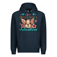 Navy life is better with a chihuahua Premium Hoodie - Jasminsmagicworld