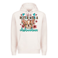 Pale Pink life is better with a chihuahua Premium Hoodie - Jasminsmagicworld