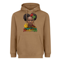 Toasted Coconut juneteenth african girl Heavyweight Hoodie - BarkalooDesign