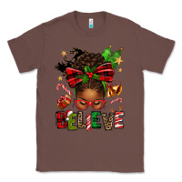 Chestnut christmas believe afro messy bun Classic Tee - texasbilliewilder