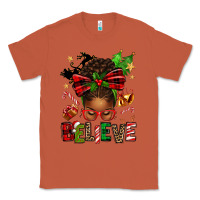 Copper christmas believe afro messy bun Classic Tee - texasbilliewilder