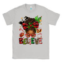 Moon Dust christmas believe afro messy bun Classic Tee - texasbilliewilder