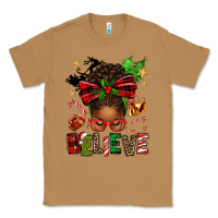 Toasted Coconut christmas believe afro messy bun Classic Tee - texasbilliewilder