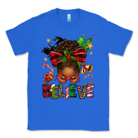 True Royal christmas believe afro messy bun Classic Tee - texasbilliewilder