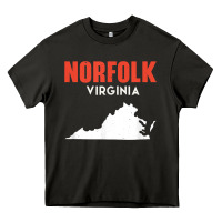 Asphalt norfolk virginia usa state america travel virginian Heavy Core Tee - trangStudio
