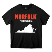Black norfolk virginia usa state america travel virginian Heavy Core Tee - trangStudio