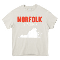 Cream norfolk virginia usa state america travel virginian Heavy Core Tee - trangStudio