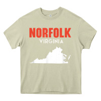 Mossy norfolk virginia usa state america travel virginian Heavy Core Tee - trangStudio