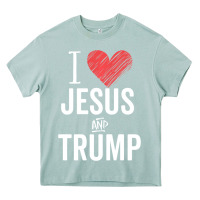 Arona I Love Jesus And Trump Republican Conservative Gift Heavy Core Tee - trangStudio