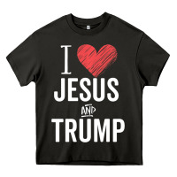Asphalt I Love Jesus And Trump Republican Conservative Gift Heavy Core Tee - trangStudio