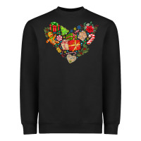 Merry Christmas Heart Heavyweight Sweatshirt | Teevron