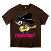 Chocolate Brown uncle pecos crambone Heavy Core Tee - trangStudio
