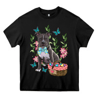 Black Easter Pitbull Heavy Core Tee - RanaPortraitStore
