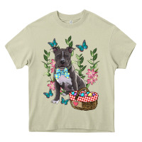 Mossy Easter Pitbull Heavy Core Tee - RanaPortraitStore