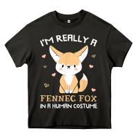 Asphalt i'm really a fennec fox in a human costume funny gift t shirt Heavy Core Tee - trangStudio