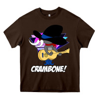 Chocolate Brown uncle pecos crambone retro 80s Heavy Core Tee - trangStudio