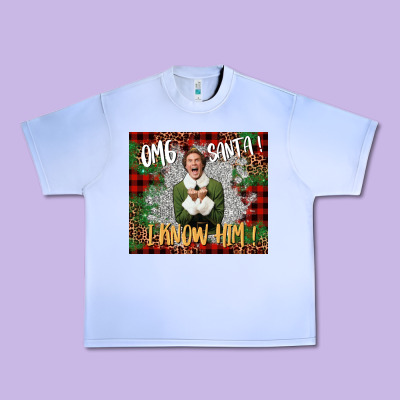 Omg Santa I Know Him Elf Urban Heavy Tee Designed By Cowgirlartshop