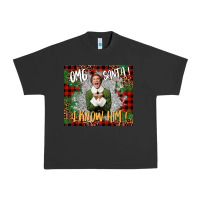 Pigment Black omg santa i know him elf Urban Heavy Tee - CowGirlArtShop