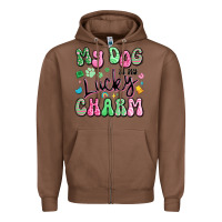 Chestnut my dog is my lucky charm Zipper Hoodie - Artiststas