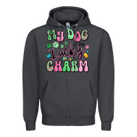 Smoke my dog is my lucky charm Zipper Hoodie - Artiststas