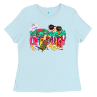 Baby Blue School counselor off duty Ladies Tee - NancyCooperArtShop