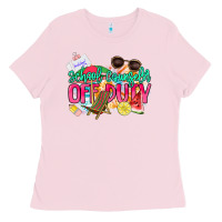 Bubblegum Pink School counselor off duty Ladies Tee - NancyCooperArtShop