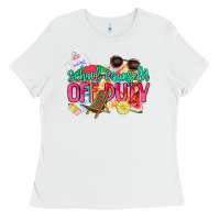White School counselor off duty Ladies Tee - NancyCooperArtShop