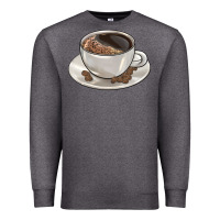 Charcoal Heather coffee  americano Premium Sweatshirt - BarkalooDesign