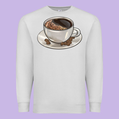Coffee  Americano Premium Sweatshirt Designed By Barkaloodesign