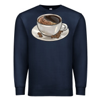 Navy coffee  americano Premium Sweatshirt - BarkalooDesign