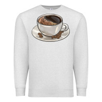 Oatmeal Heather coffee  americano Premium Sweatshirt - BarkalooDesign