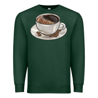 Sports Green coffee  americano Premium Sweatshirt - BarkalooDesign