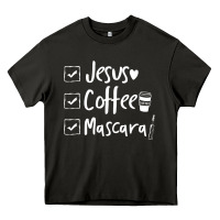 Asphalt Checklist Jesus Coffee Mascara Heavy Core Tee - trangStudio