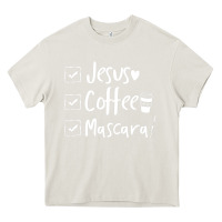 Cream Checklist Jesus Coffee Mascara Heavy Core Tee - trangStudio